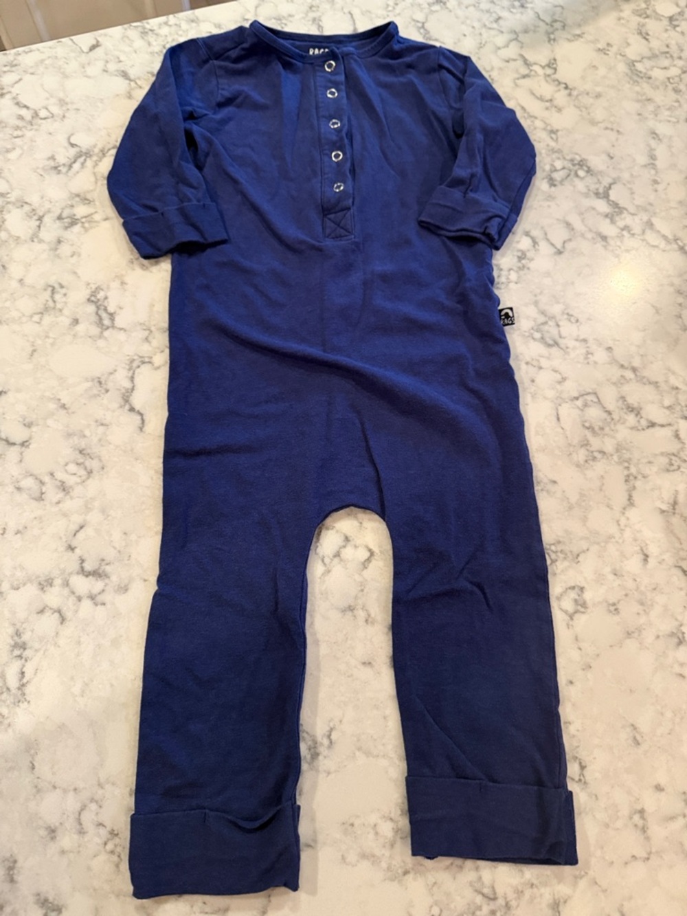 Rags Classic Navy Kids One-Piece Romper